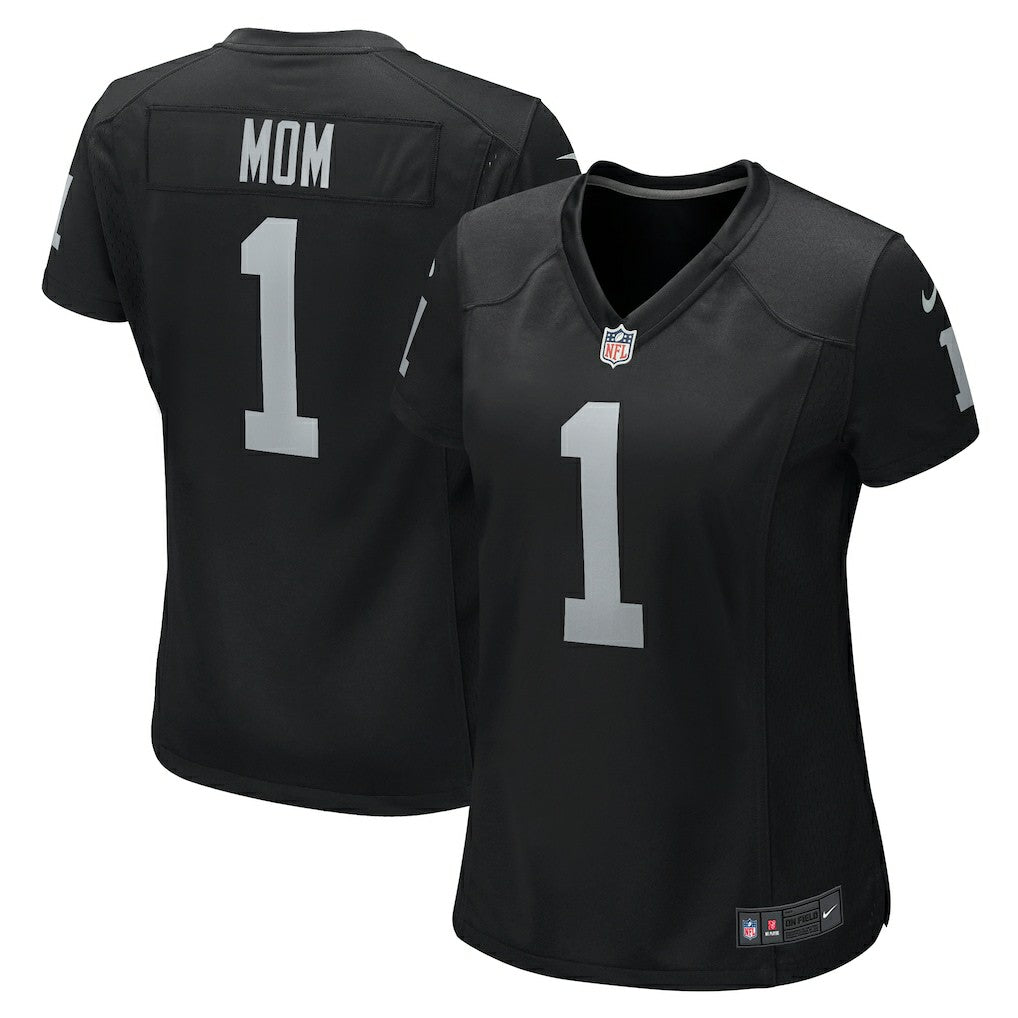 Number 1 Mom  Women's Game Jersey - Las Vegas Raiders