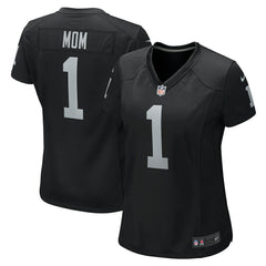 Number 1 Mom  Women's Game Jersey - Las Vegas Raiders