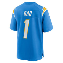 Number 1 Dad  Game Jersey - Los Angeles Chargers