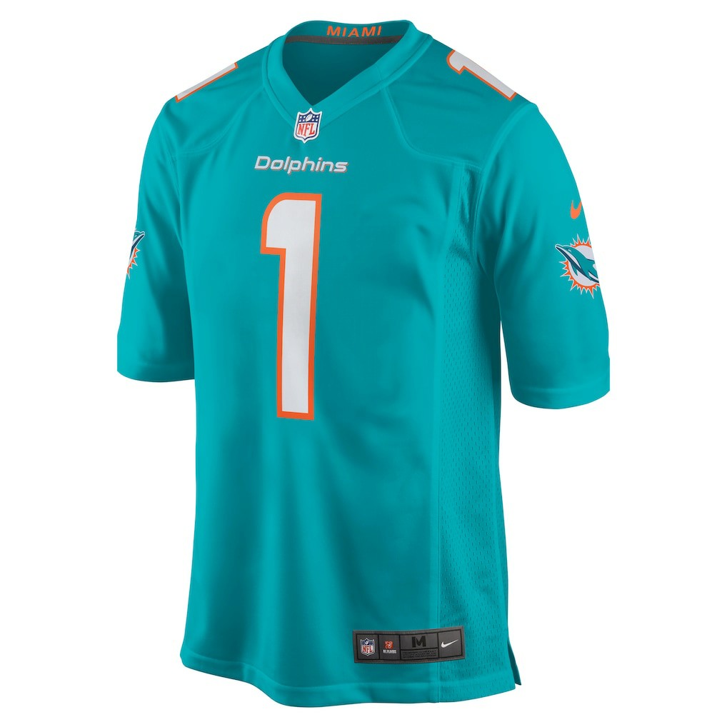 Number 1 Dad  Game Jersey - Miami Dolphins