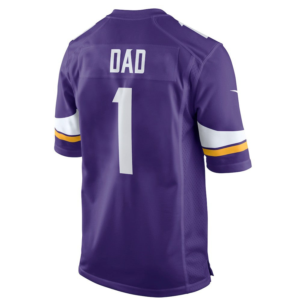 Number 1 Dad  Game Jersey - Minnesota Vikings
