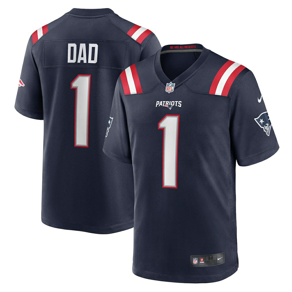 Number 1 Dad  Game Jersey - New England Patriots