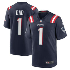 Number 1 Dad  Game Jersey - New England Patriots