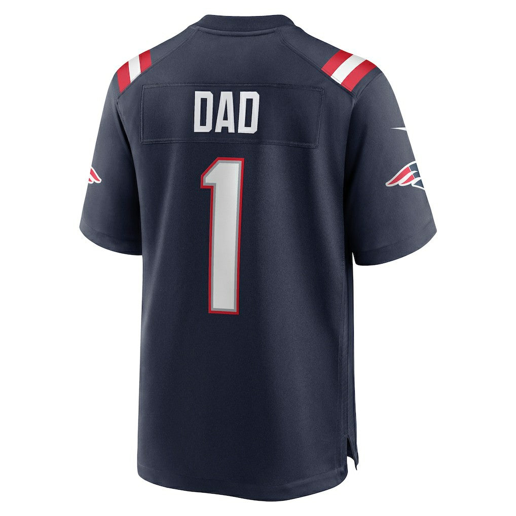 Number 1 Dad  Game Jersey - New England Patriots
