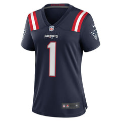 Number 1 Mom  Women's Game Jersey - New England Patriots