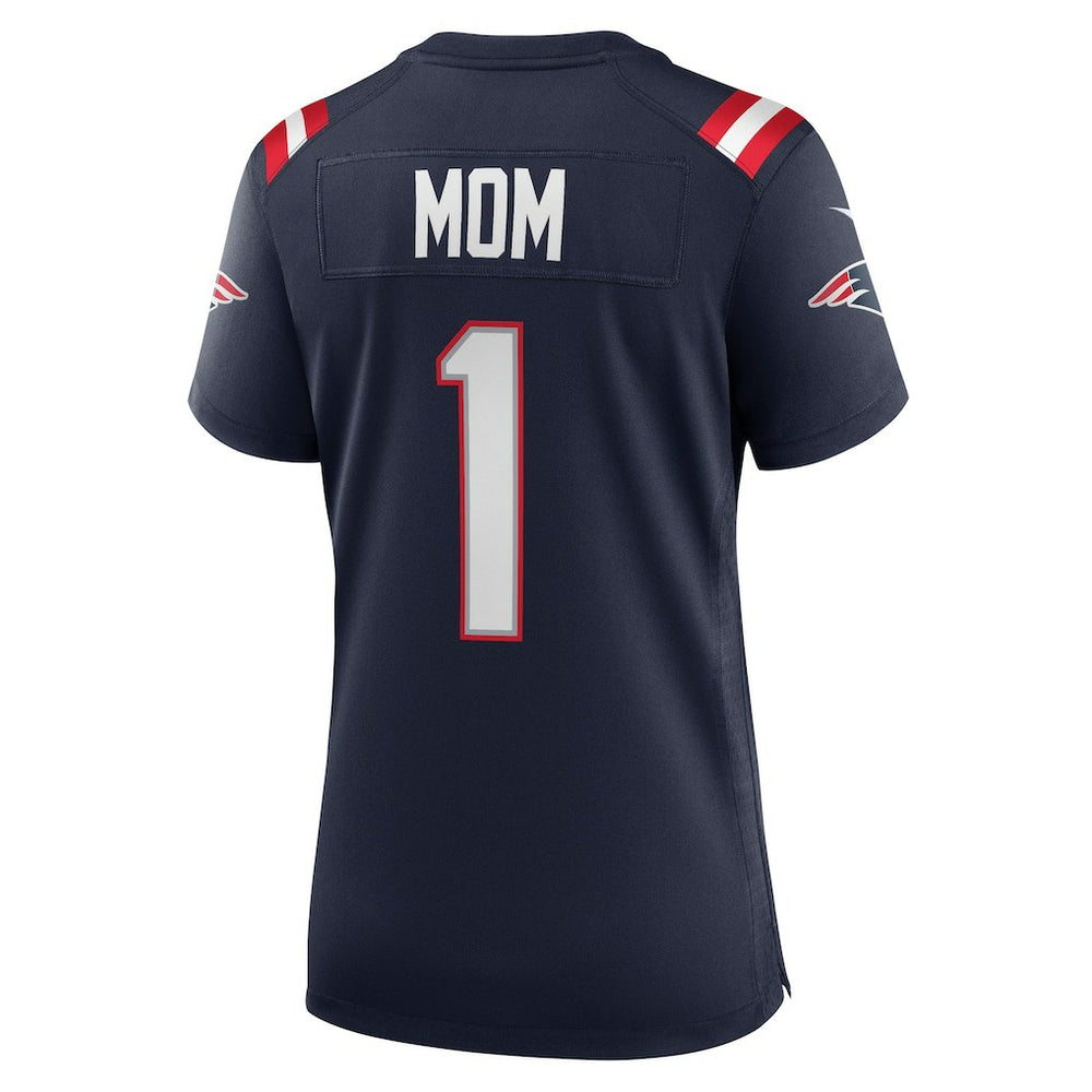 Number 1 Mom  Women's Game Jersey - New England Patriots
