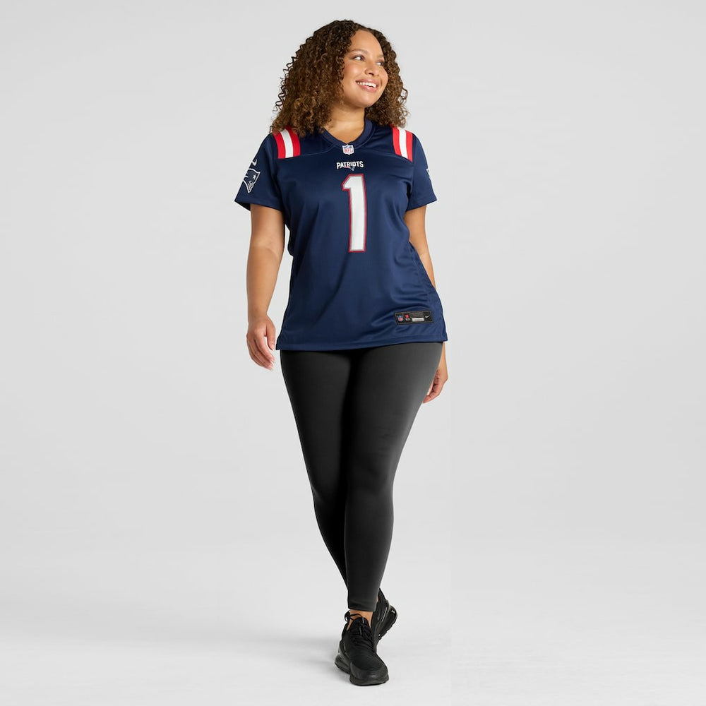 Number 1 Mom  Women's Game Jersey - New England Patriots