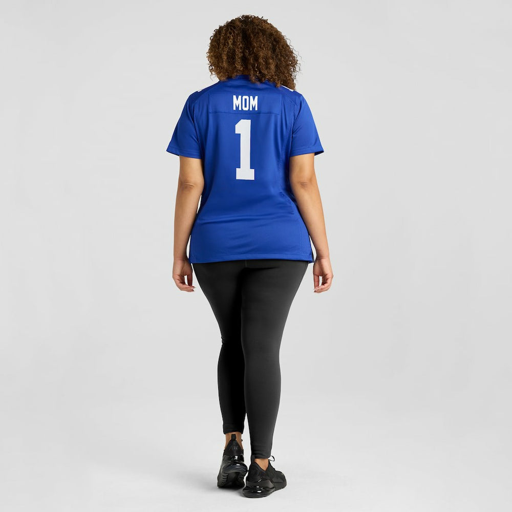 Number 1 Mom  Women's Game Jersey - New York Giants