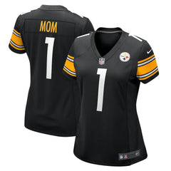 Number 1 Mom  Women's Game Jersey - Pittsburgh Steelers
