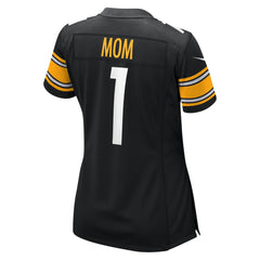 Number 1 Mom  Women's Game Jersey - Pittsburgh Steelers