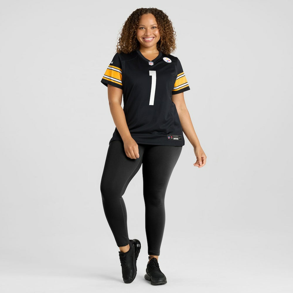 Number 1 Mom  Women's Game Jersey - Pittsburgh Steelers