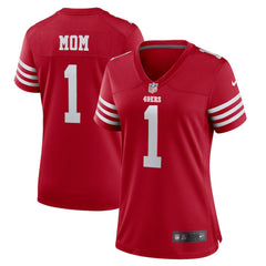 Number 1 Mom  Women's Game Jersey - San Francisco 49ers