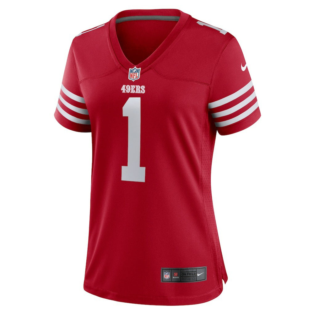 Number 1 Mom  Women's Game Jersey - San Francisco 49ers