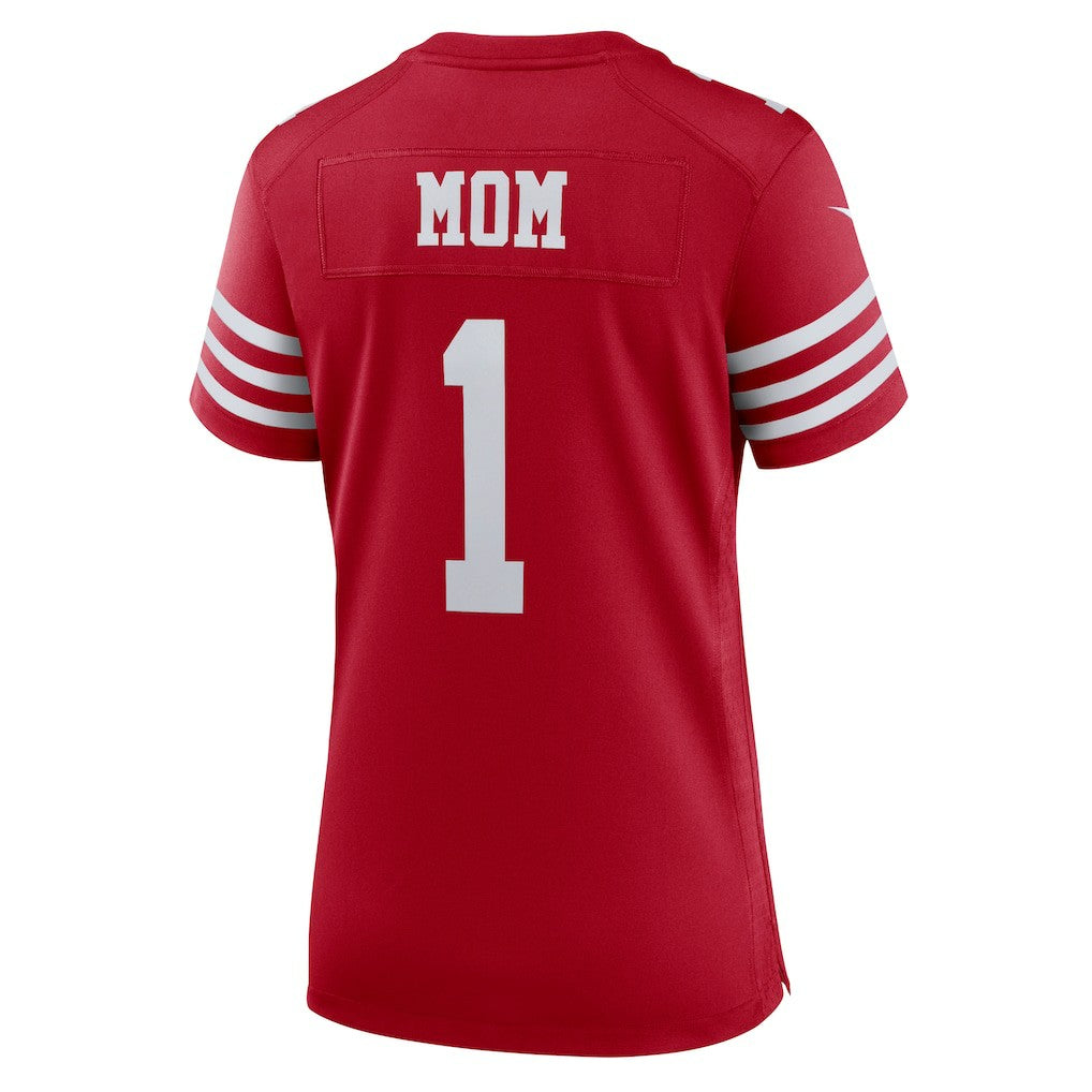 Number 1 Mom  Women's Game Jersey - San Francisco 49ers