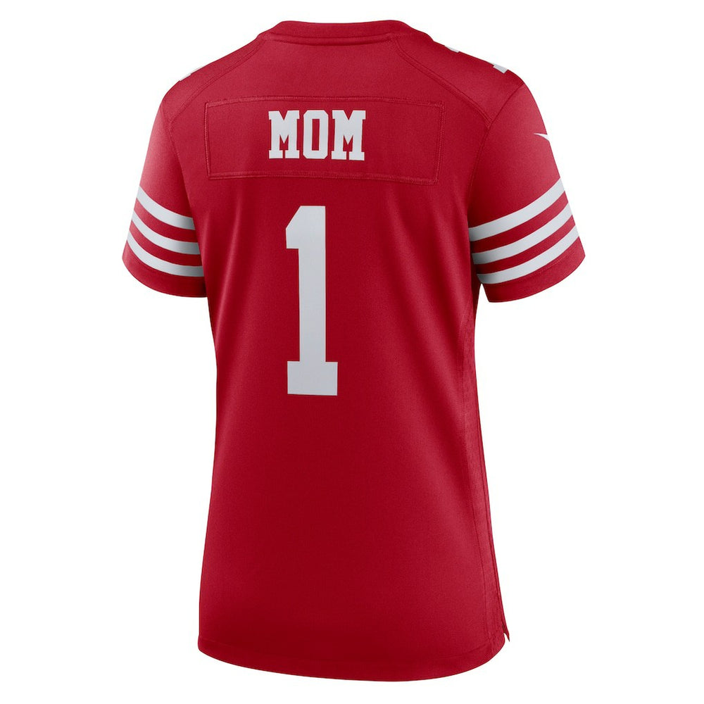 Number 1 Mom  Women's Game Jersey - San Francisco 49ers