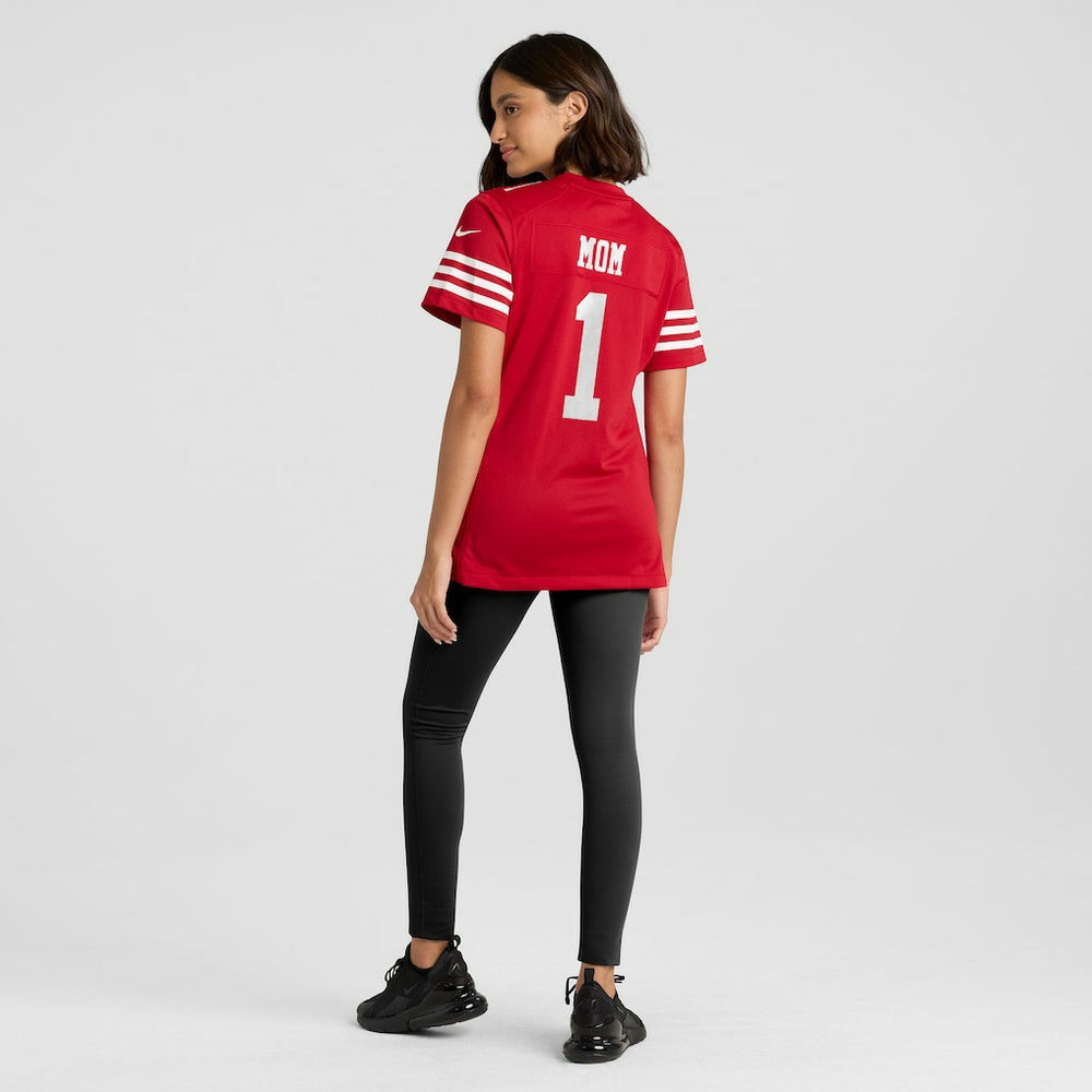 Number 1 Mom  Women's Game Jersey - San Francisco 49ers