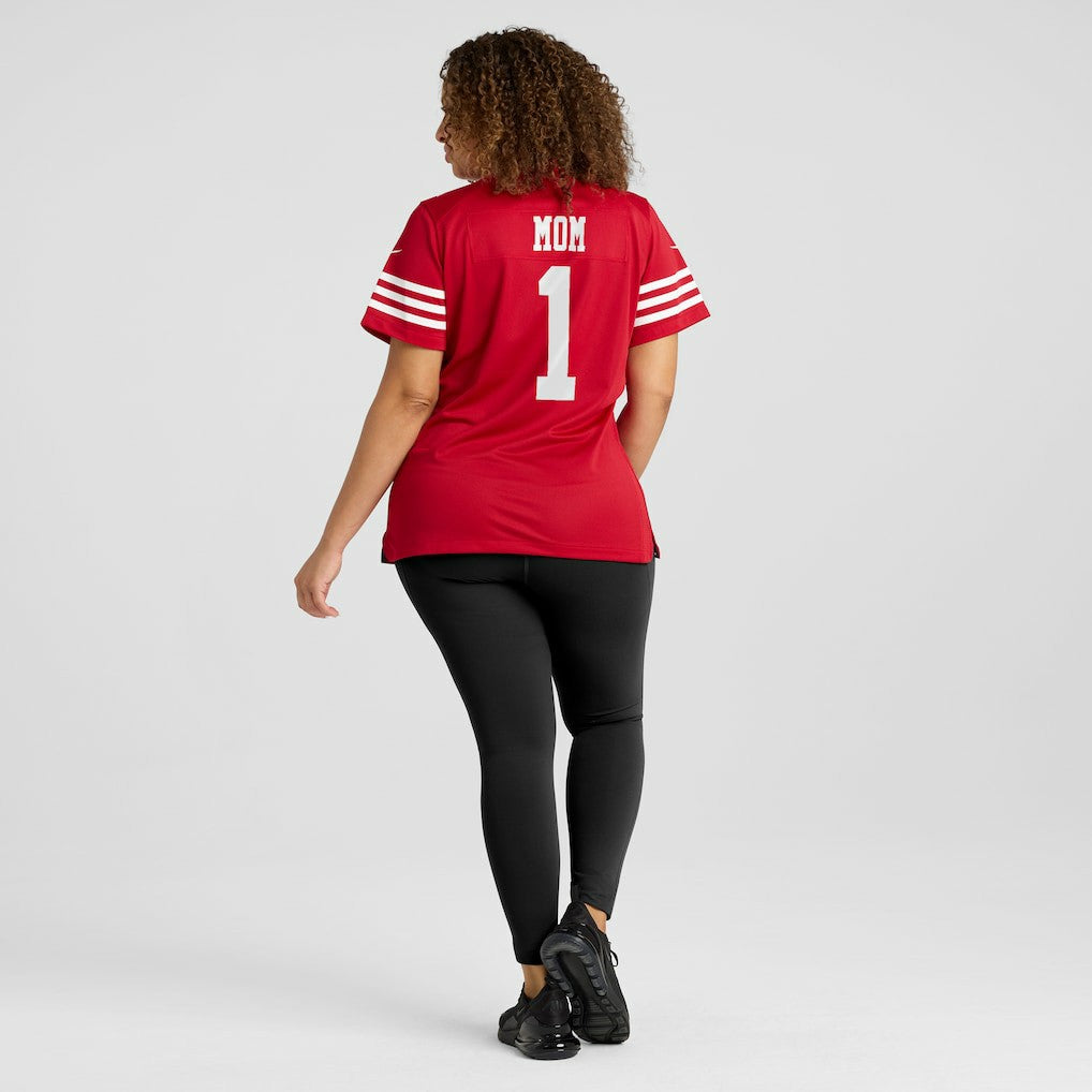 Number 1 Mom  Women's Game Jersey - San Francisco 49ers