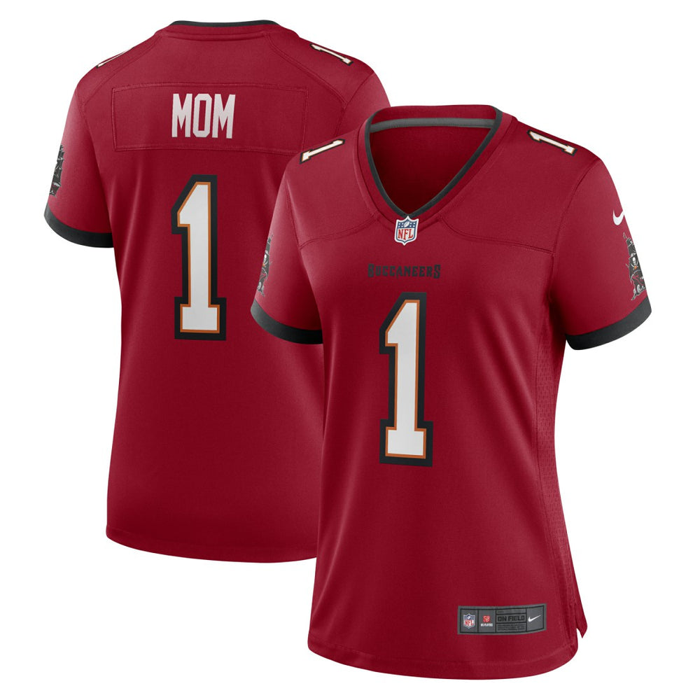Number 1 Mom  Women's Game Jersey - Tampa Bay Buccaneers