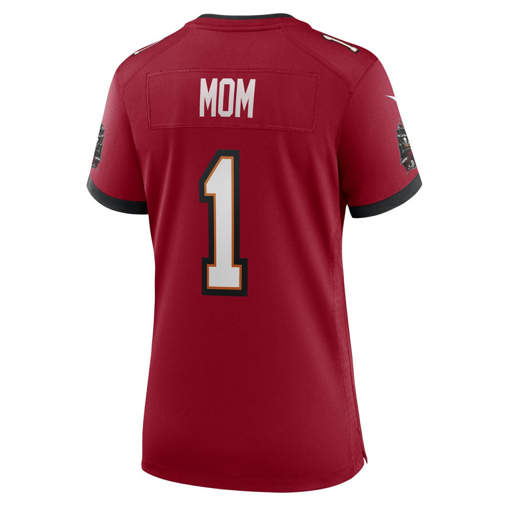 Number 1 Mom  Women's Game Jersey - Tampa Bay Buccaneers