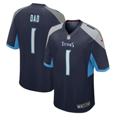 Number 1 Dad  Game Jersey - Tennessee Titans