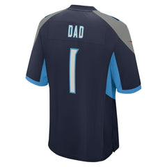 Number 1 Dad  Game Jersey - Tennessee Titans