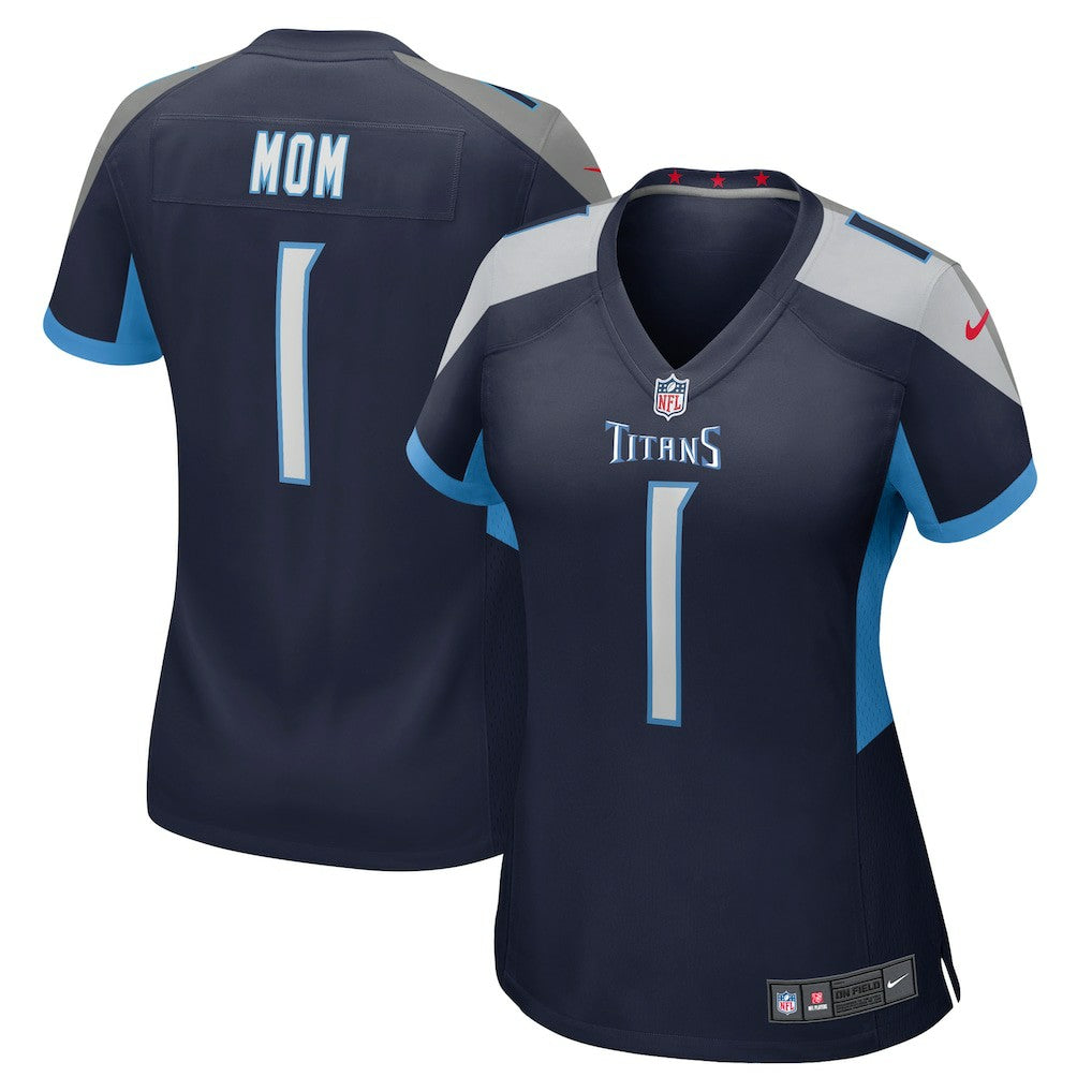 Number 1 Mom  Women's Game Jersey - Tennessee Titans