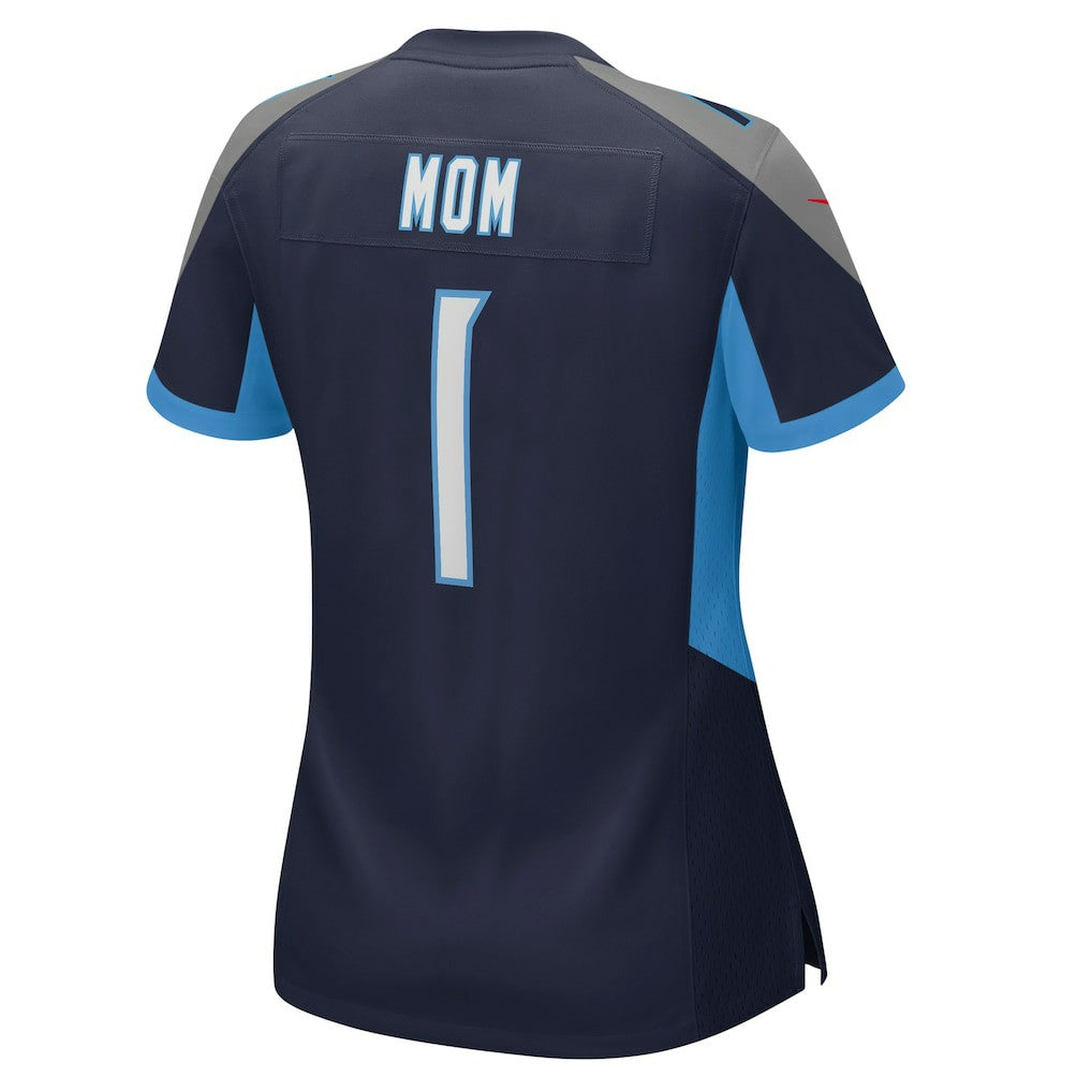 Number 1 Mom  Women's Game Jersey - Tennessee Titans