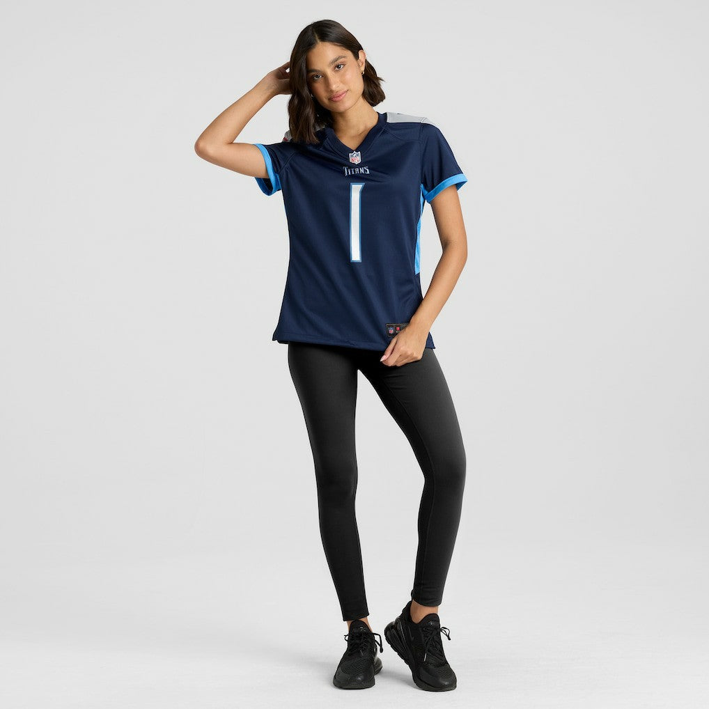 Number 1 Mom  Women's Game Jersey - Tennessee Titans
