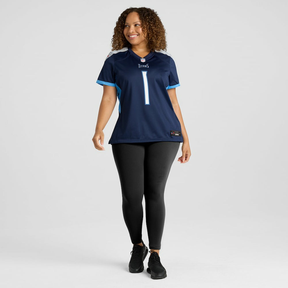 Number 1 Mom  Women's Game Jersey - Tennessee Titans