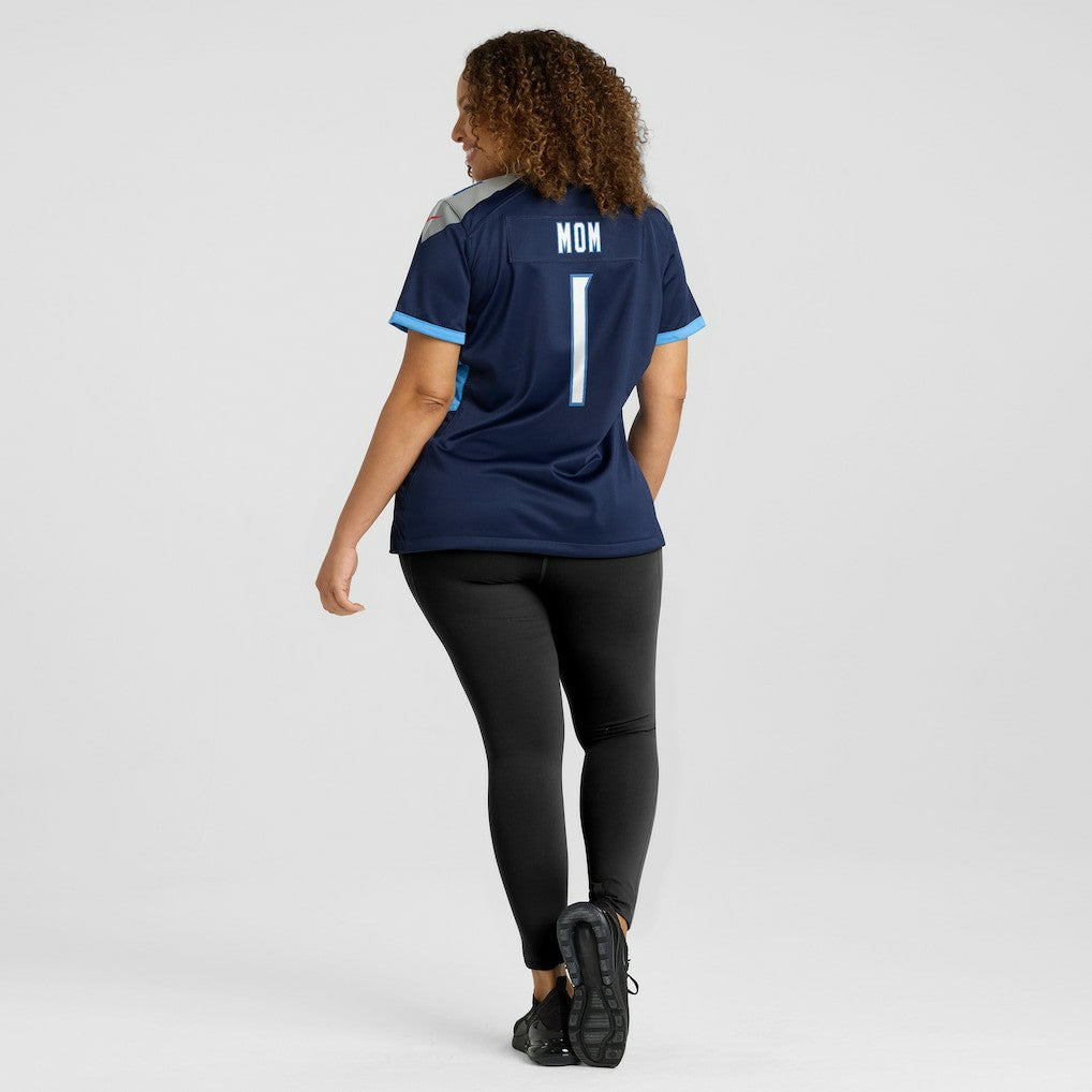 Number 1 Mom  Women's Game Jersey - Tennessee Titans