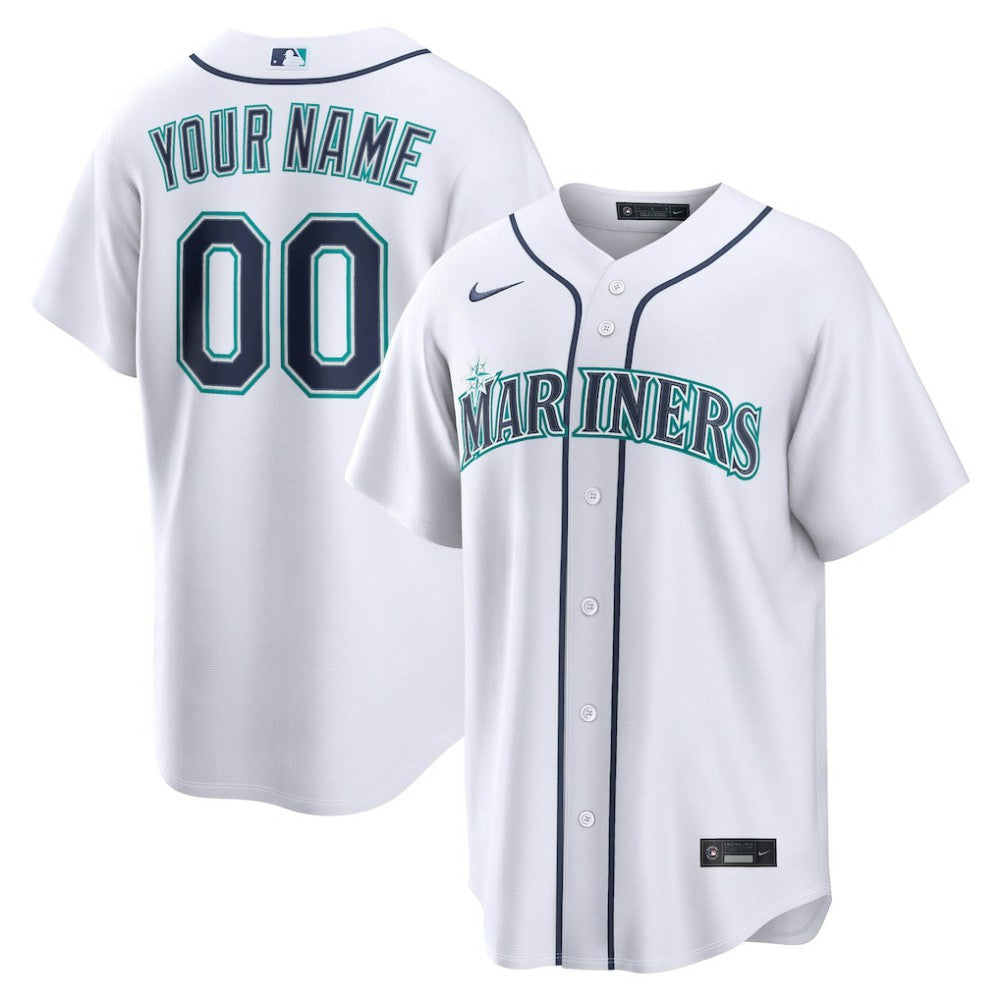 MLB Seattle Mariners Nike Home Replica Custom Jersey