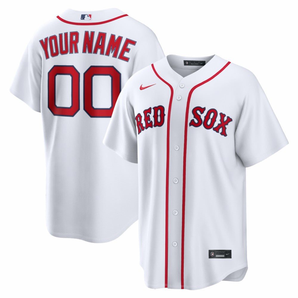 MLB Boston Red Sox Nike Home Replica Custom Jersey
