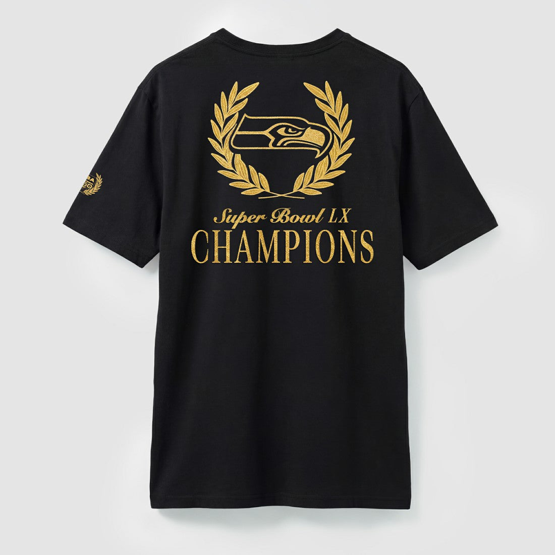 Super Bowl LX Champions USA 250 NFL Gold Standard T-Shirt - Seattle Seahawks