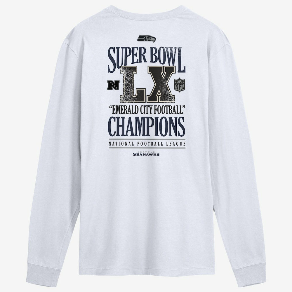 Super Bowl LX Champions Long Ball Long Sleeve T-Shirt - Seattle Seahawks