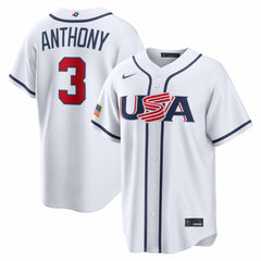 MLB Roman Anthony USA Baseball Nike 2026 World Baseball Classic Home Stadium Jersey