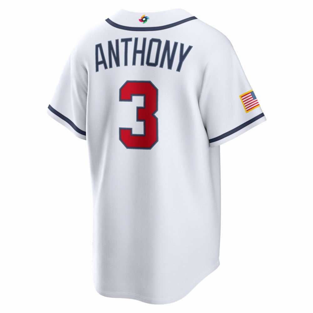 MLB Roman Anthony USA Baseball Nike 2026 World Baseball Classic Home Stadium Jersey