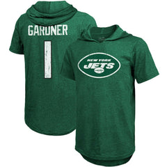 Ahmad Sauce Gardner  Majestic Threads Player Name & Number Tri-Blend Hoodie T-Shirt - New York Jets