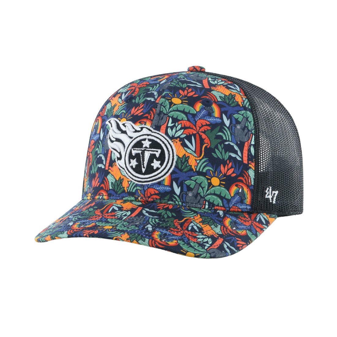'47 Youth Jungle Gym Trucker Adjustable Hat - Tennessee Titans