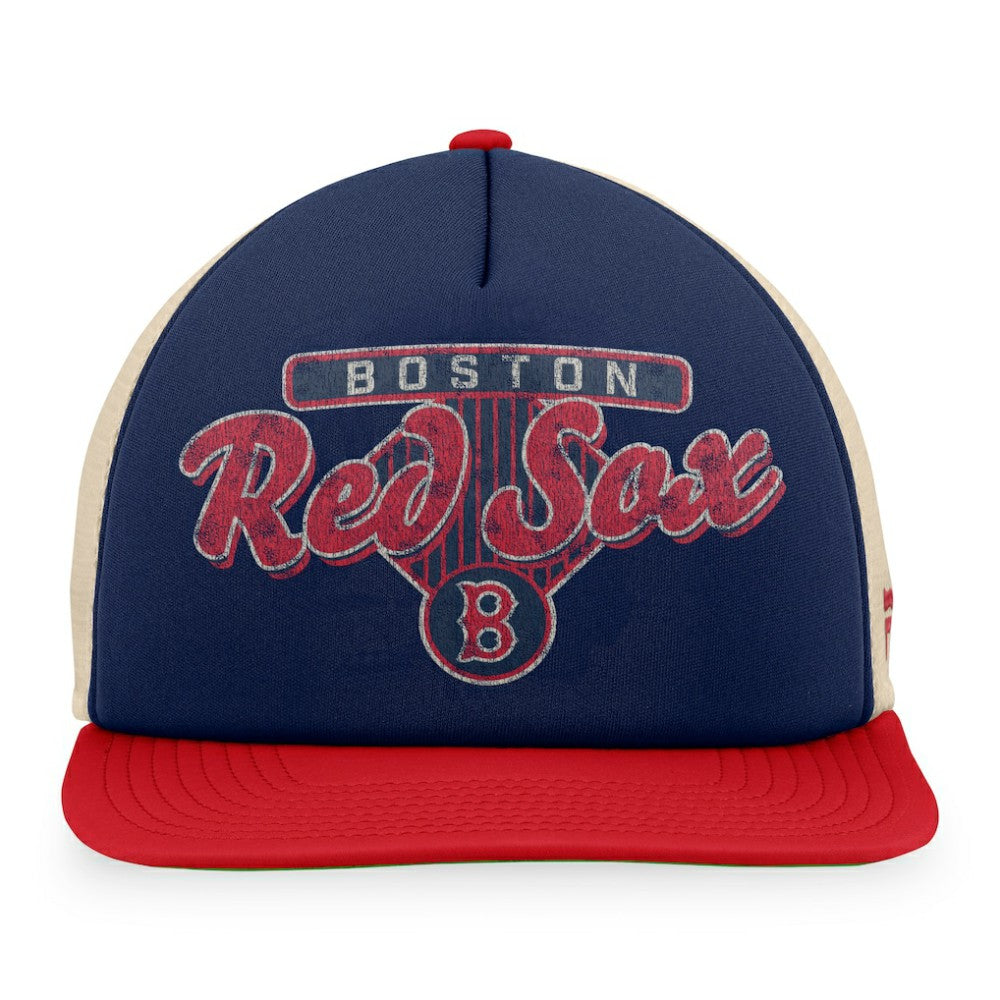MLB Boston Red Sox Fanatics Cooperstown Collection Talley Foam Trucker Snapback Hat
