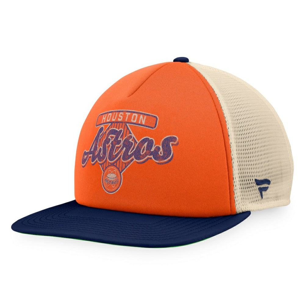 MLB Houston Astros Fanatics Cooperstown Collection Talley Foam Trucker Snapback Hat
