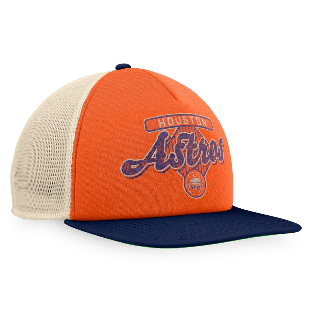 MLB Houston Astros Fanatics Cooperstown Collection Talley Foam Trucker Snapback Hat