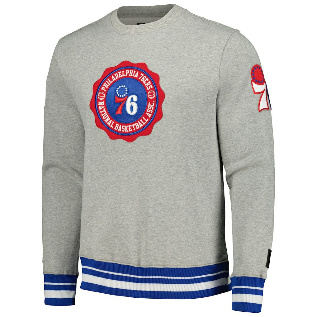 NBA Philadelphia 76ers Pro Standard Crest Emblem Pullover Sweatshirt