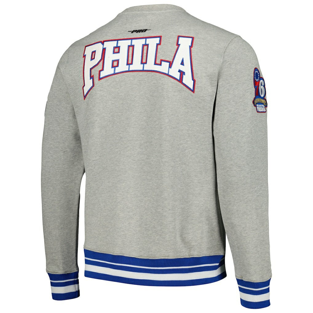 NBA Philadelphia 76ers Pro Standard Crest Emblem Pullover Sweatshirt