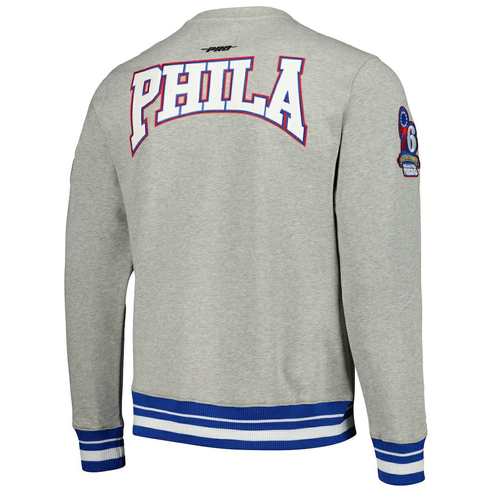 NBA Philadelphia 76ers Pro Standard Crest Emblem Pullover Sweatshirt