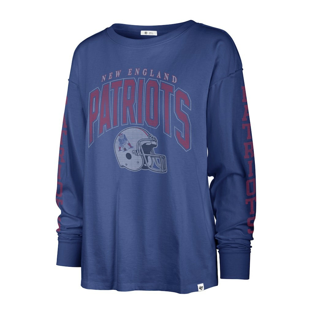 '47 Women's Tom Cat Lightweight Long Sleeve T-Shirt - New England Patriots