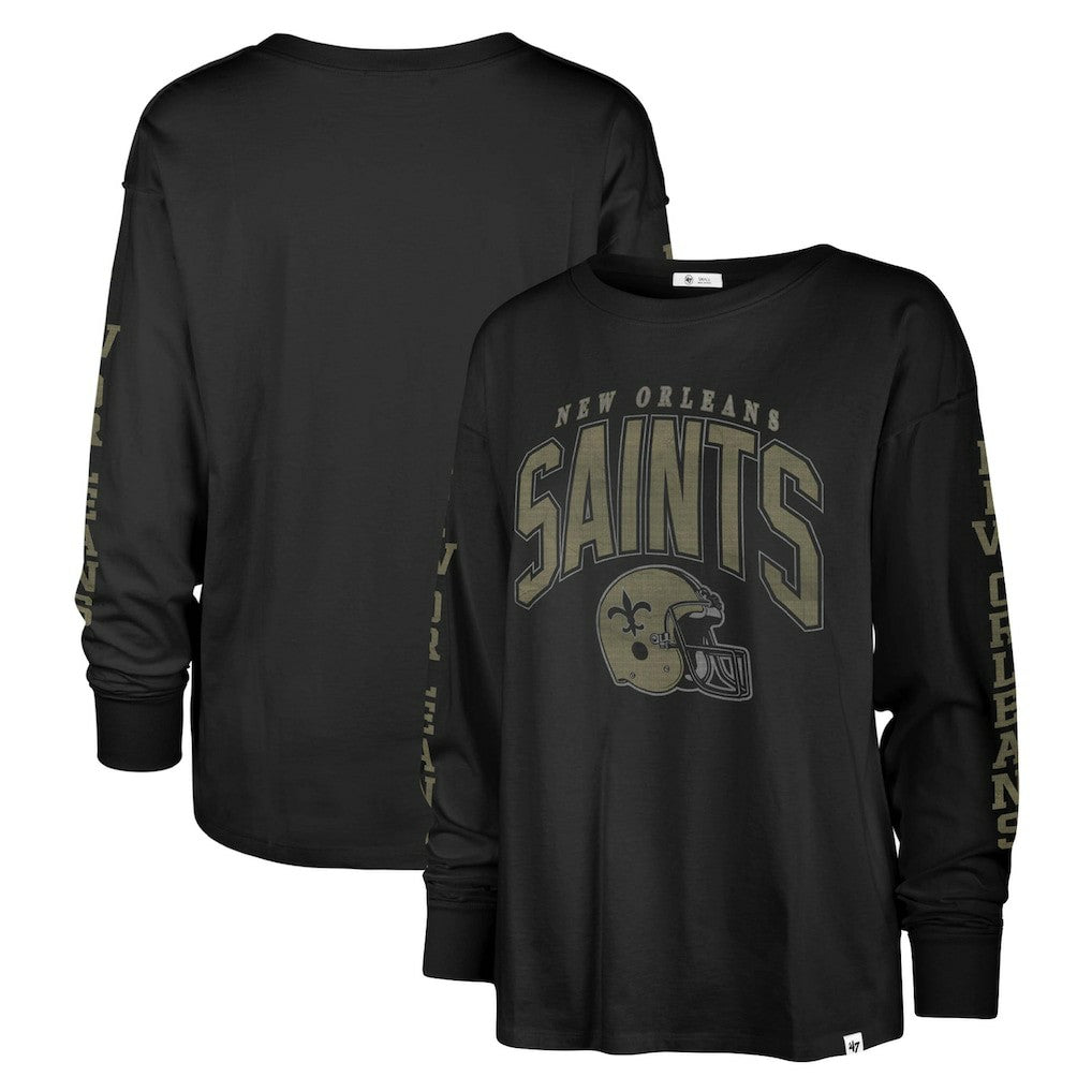 '47 Women's Tom Cat Lightweight Long Sleeve T-Shirt - New Orleans Saints