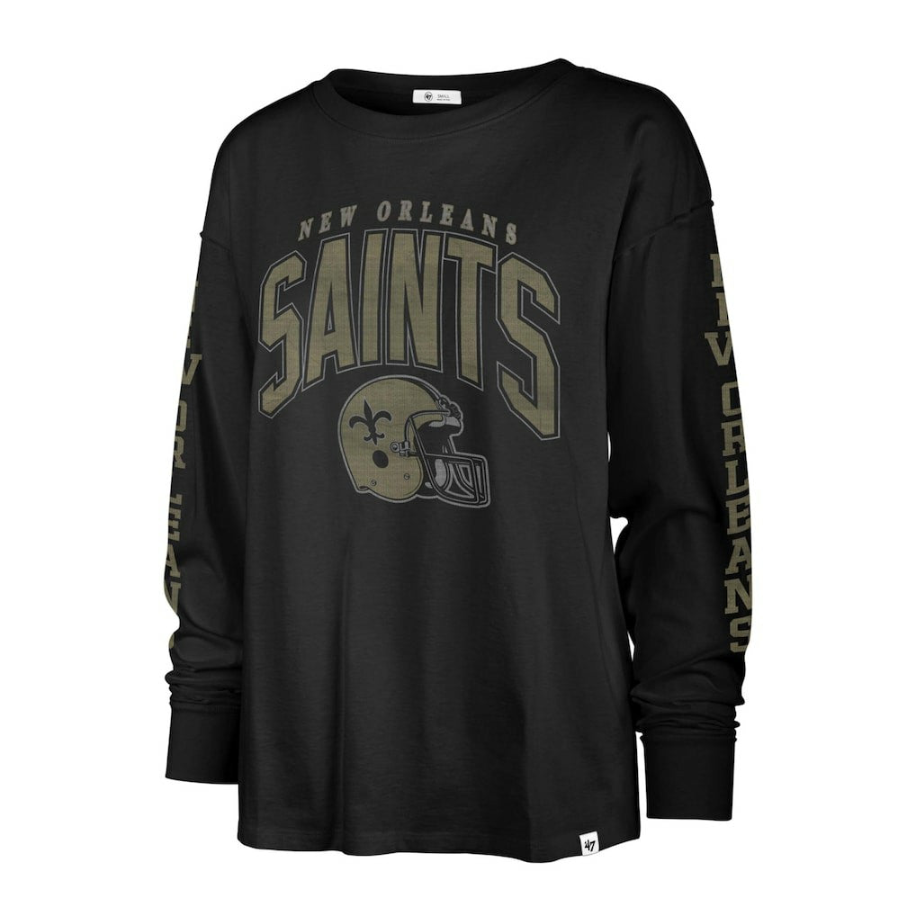 '47 Women's Tom Cat Lightweight Long Sleeve T-Shirt - New Orleans Saints