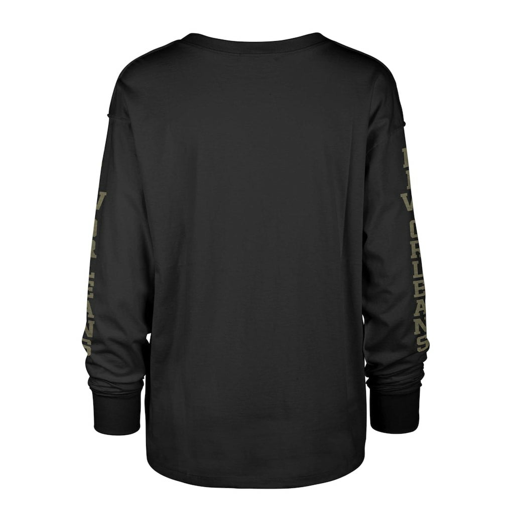 '47 Women's Tom Cat Lightweight Long Sleeve T-Shirt - New Orleans Saints