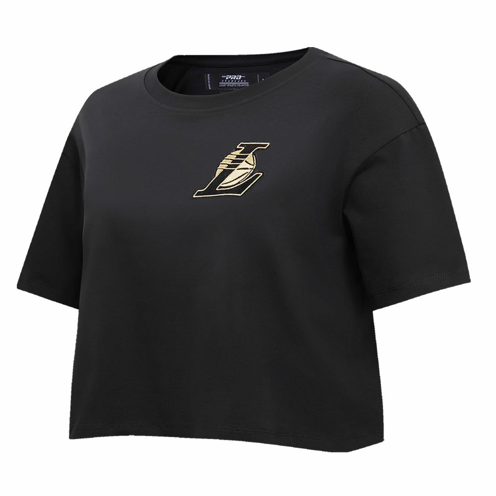 NBA Los Angeles Lakers Pro Standard Women's Holiday Glam Boxy T-Shirt