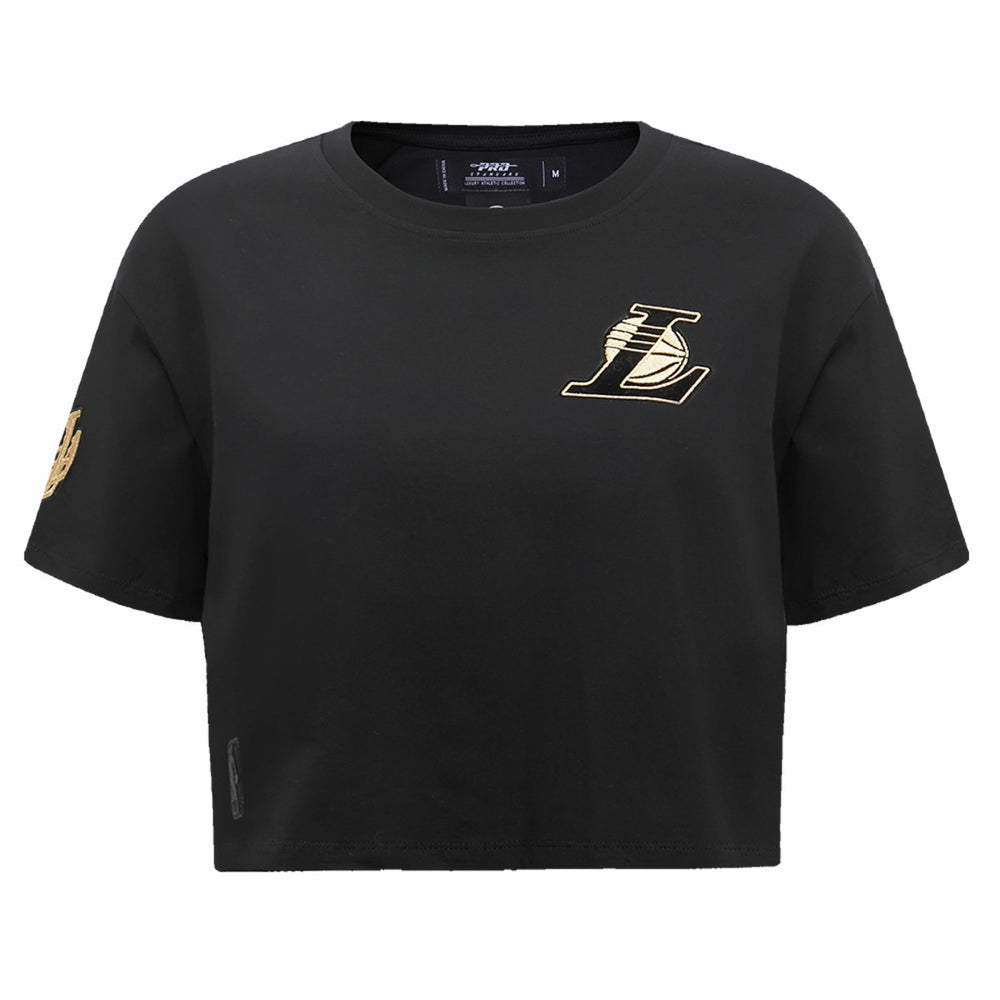 NBA Los Angeles Lakers Pro Standard Women's Holiday Glam Boxy T-Shirt